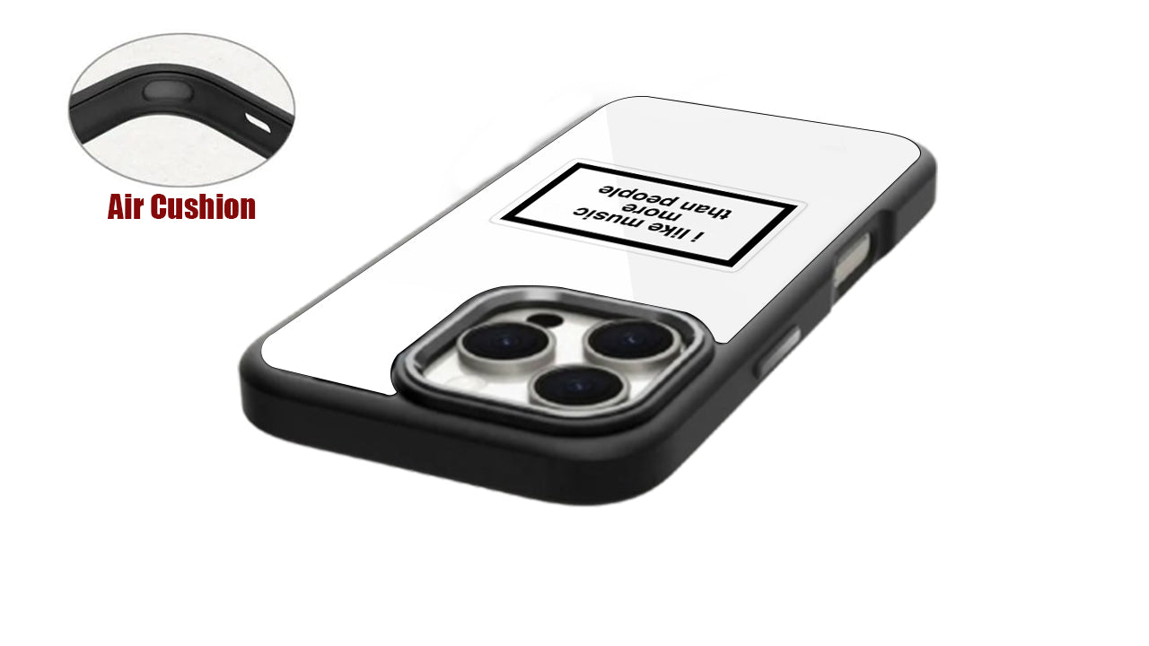 "I Like Music More Than People" Quote Phone Case – Music Lover Essential