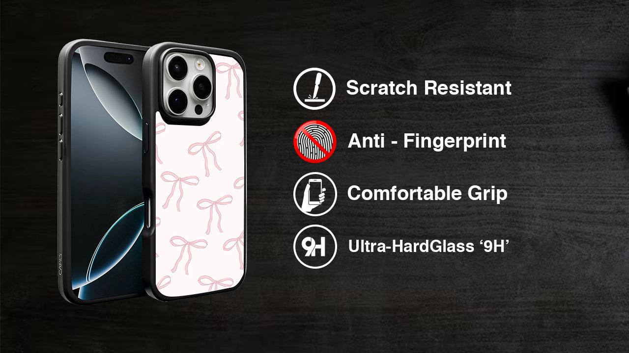 Pastel Pink Bow Phone Case – Coquette Y2K Aesthetic Design