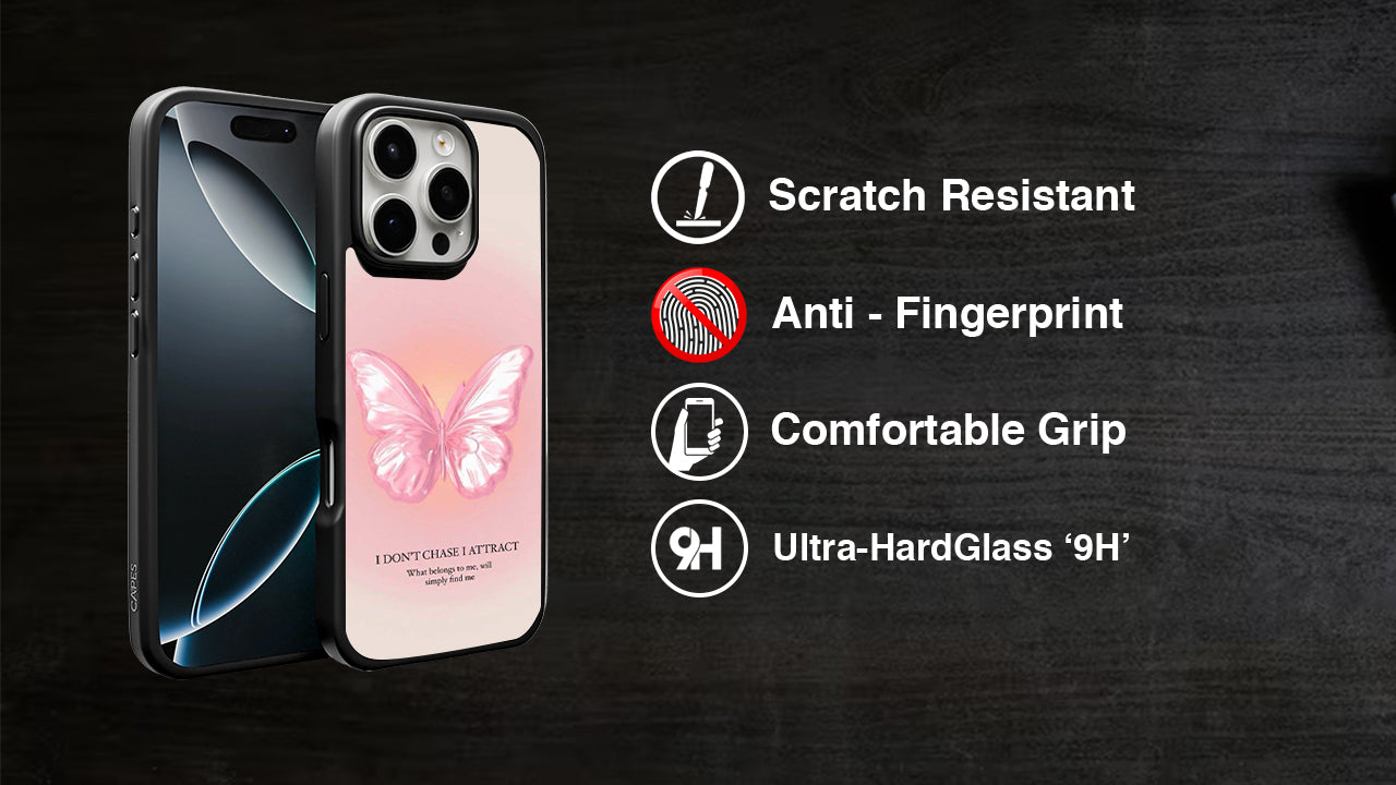 Pink Butterfly Law of Attraction Phone Case – Manifestation Vibes
