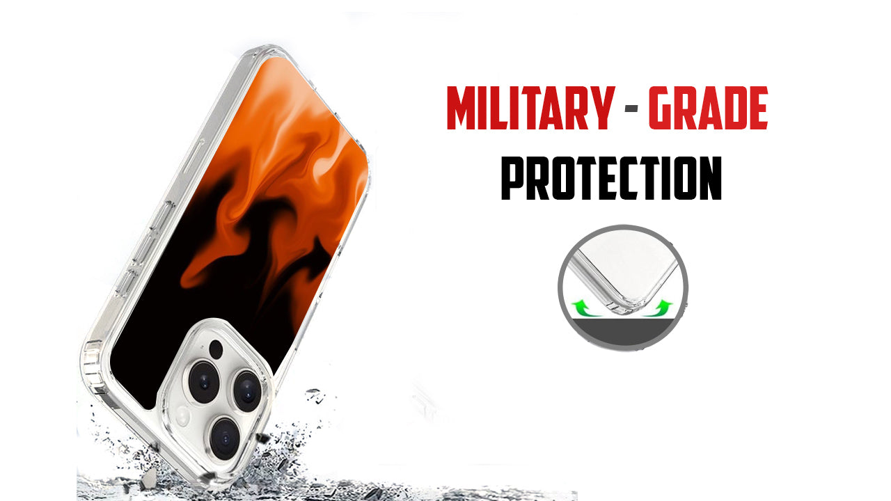 Blazing Flame Aesthetic Phone Case – Fire Print for Baddie & Y2K Style