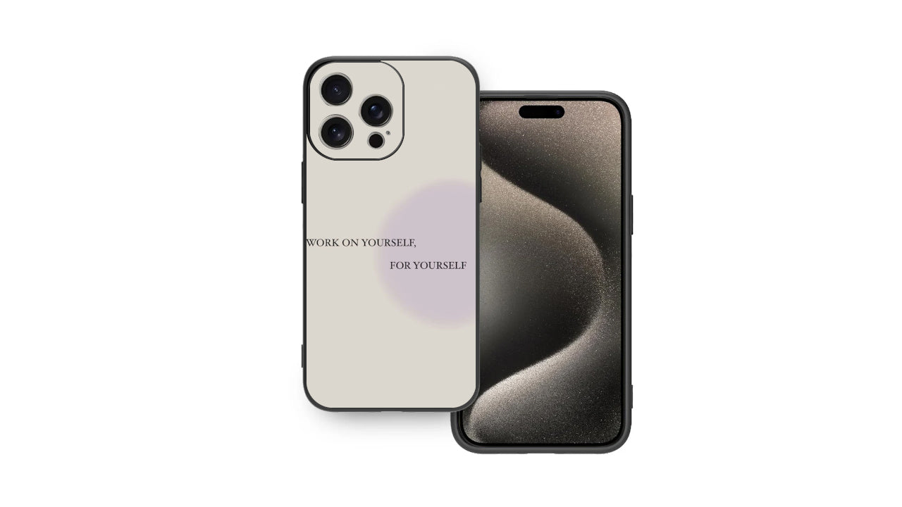 Work On Yourself Motivational Quote Phone Case-Minimalist Aesthetic