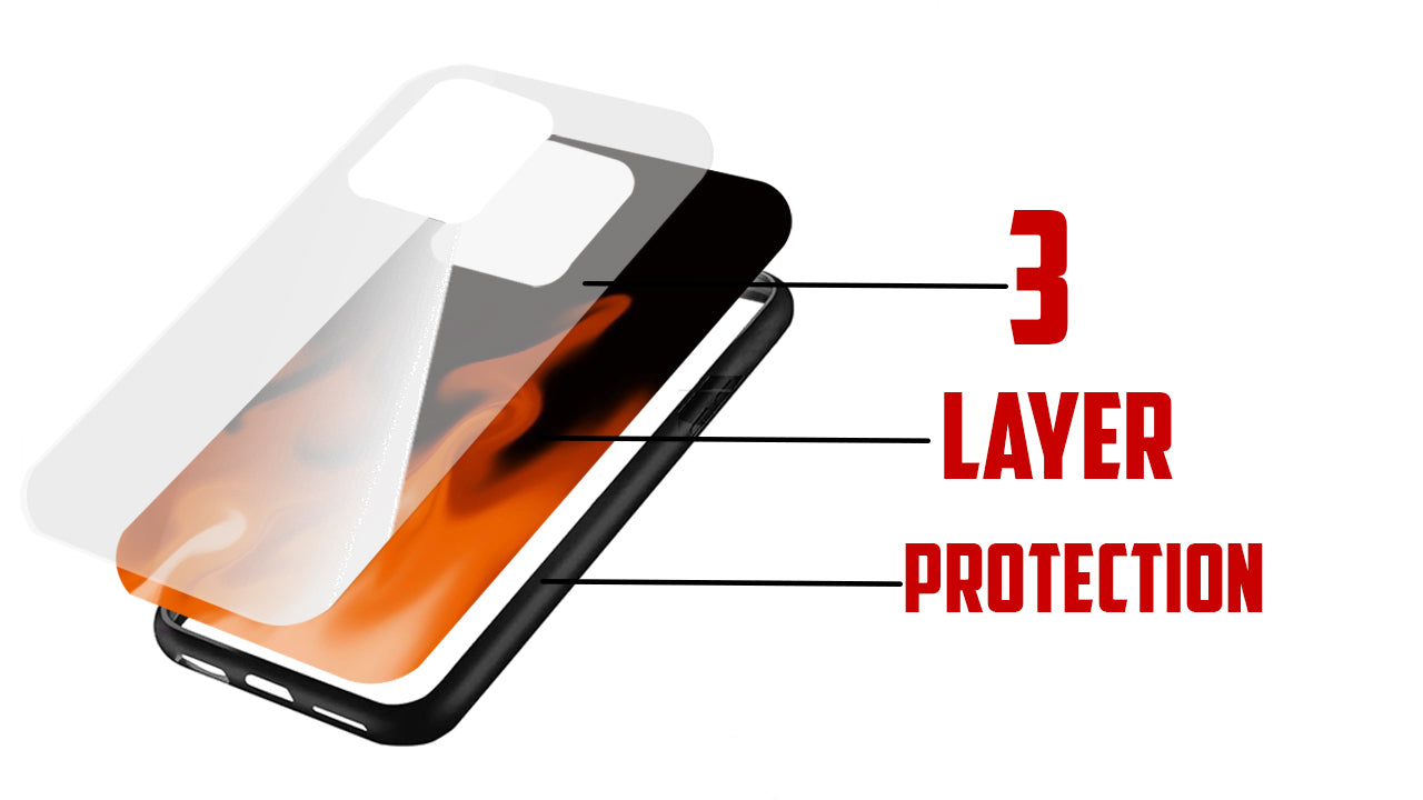 Blazing Flame Aesthetic Phone Case – Fire Print for Baddie & Y2K Style