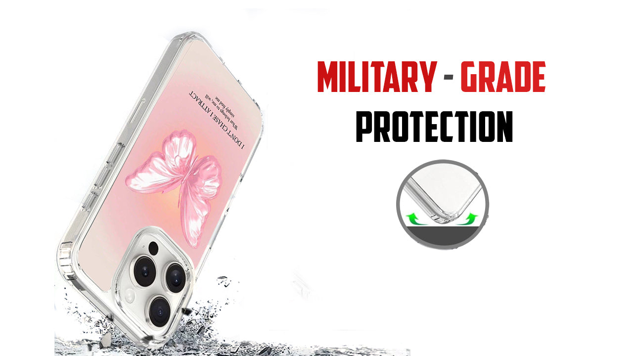 Pink Butterfly Law of Attraction Phone Case – Manifestation Vibes