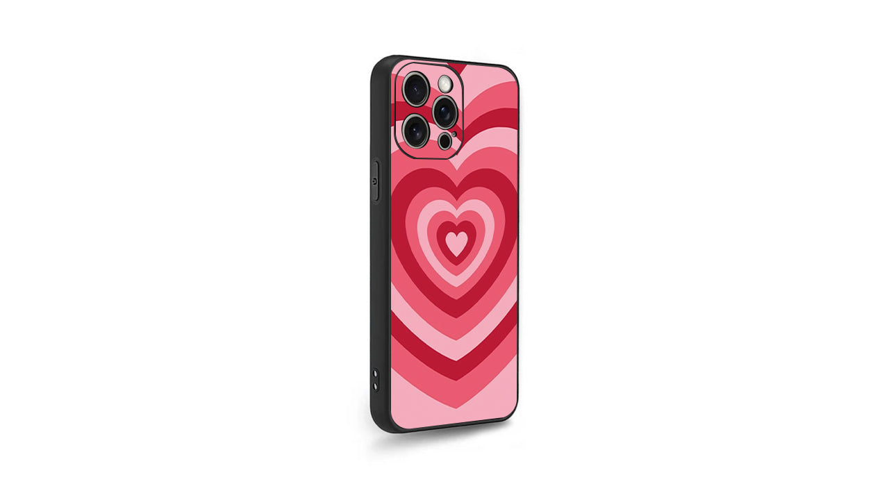 Red Gradient Heart Phone Case – Aesthetic Love Core Design