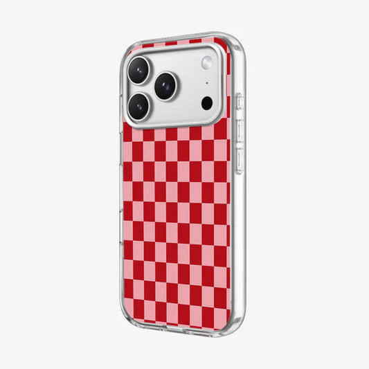 Pink Red Checkerboard Case