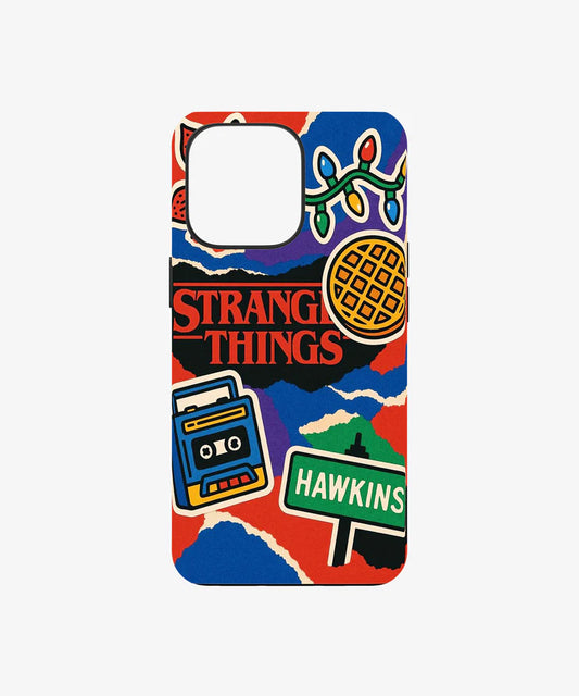 Stranger Things Collage Phone Case – Retro Hawkins Aesthetic Cover