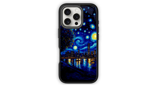 Van Gogh Starry Night Cityscape Phone Case – Artistic Painting Design