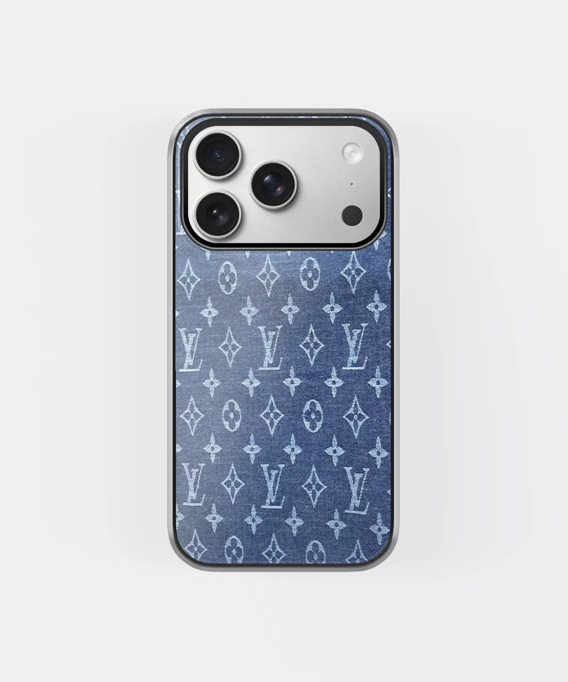 Denim Monogram Aesthetic Phone Case – Luxury Designer Style Cover