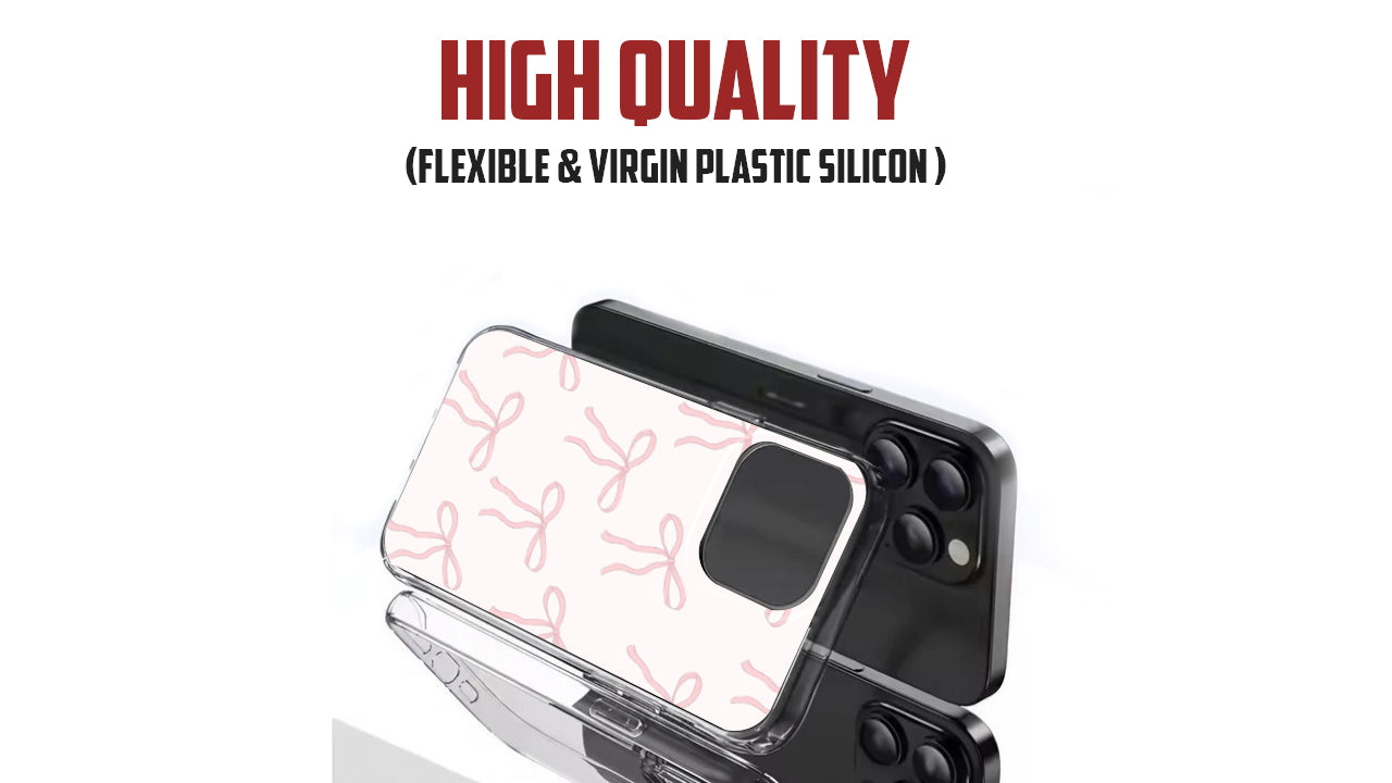 Pastel Pink Bow Phone Case – Coquette Y2K Aesthetic Design