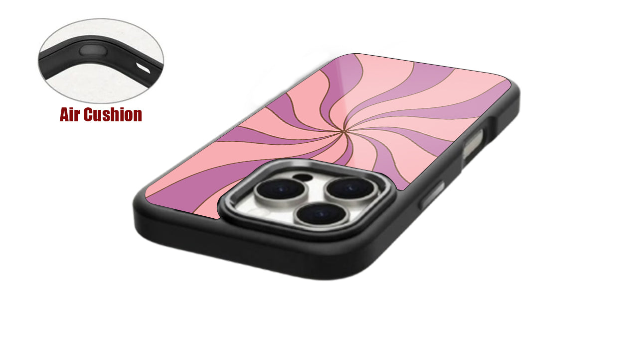 Retro Pink Purple Swirl Phone Case