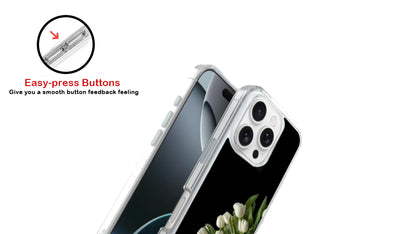 Romantic White Tulip Bouquet Phone Case – "I Will Always Choose You"