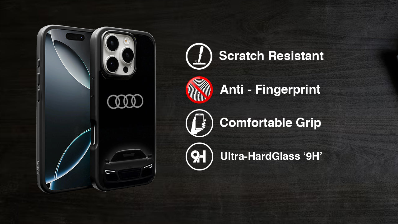 Audi R8 Supercar Logo Phone Case – Luxury Sport Car Design