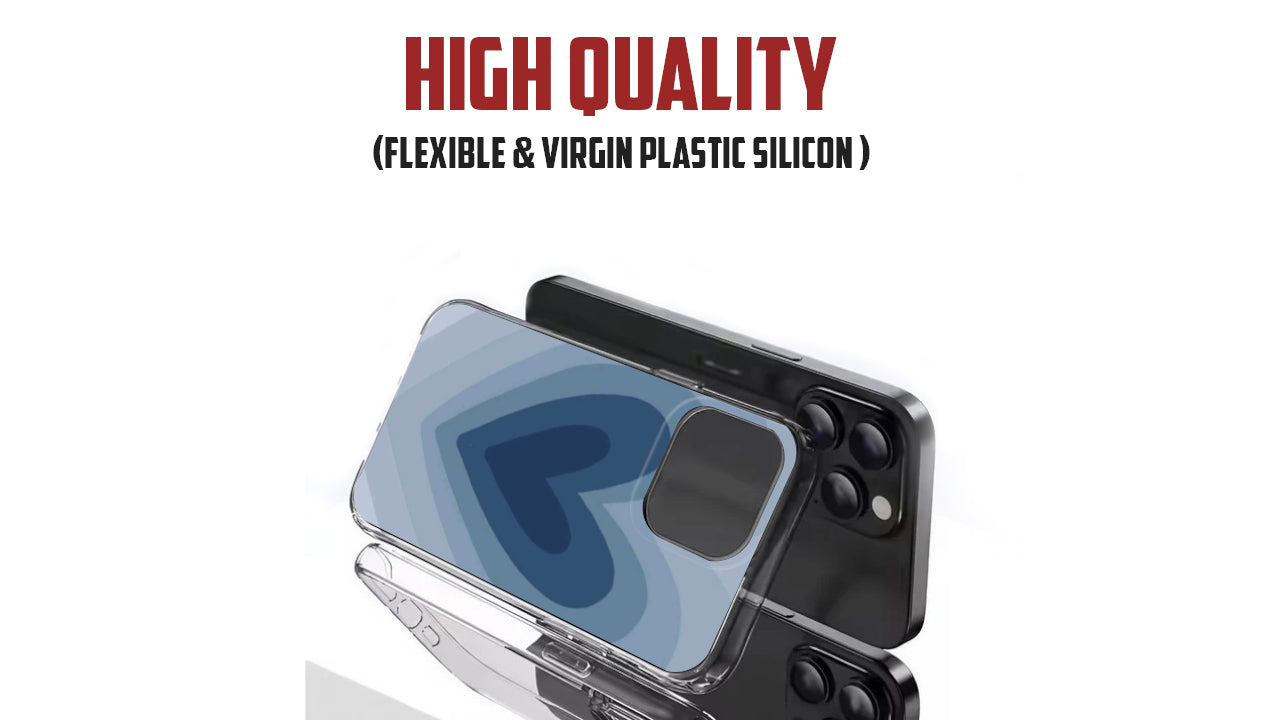 Aesthetic Blue Layered Heart Phone Case – Trendy Love Gradient Design