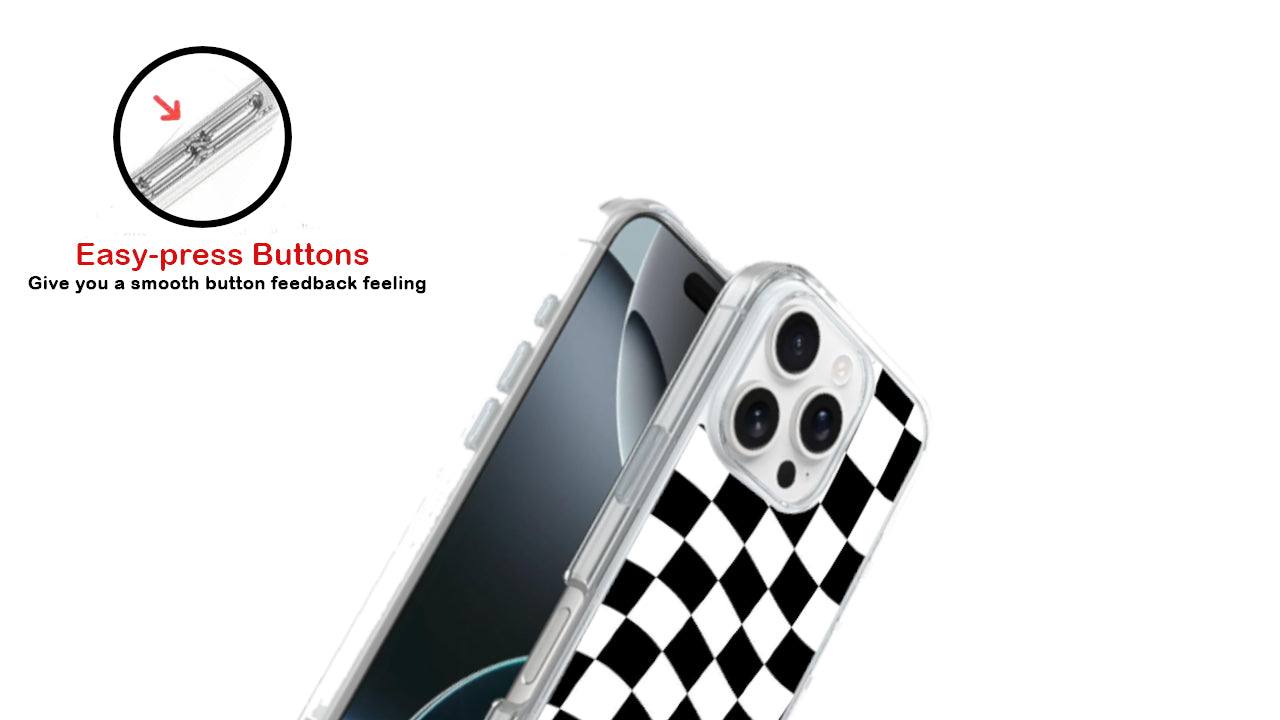 Classic Checkered Flag Phone Case – Race Car Style & Checkerboard Design
