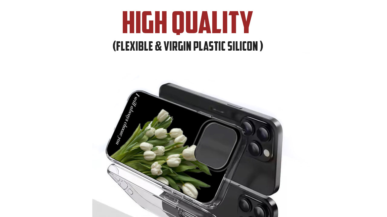 Romantic White Tulip Bouquet Phone Case – "I Will Always Choose You"