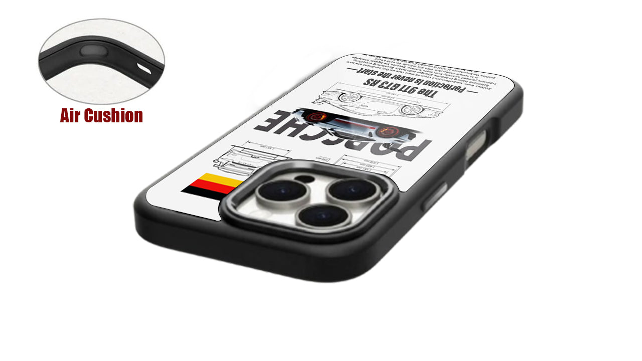 Porsche 911 GT3 RS Blueprint Phone Case – Supercar Schematic Design