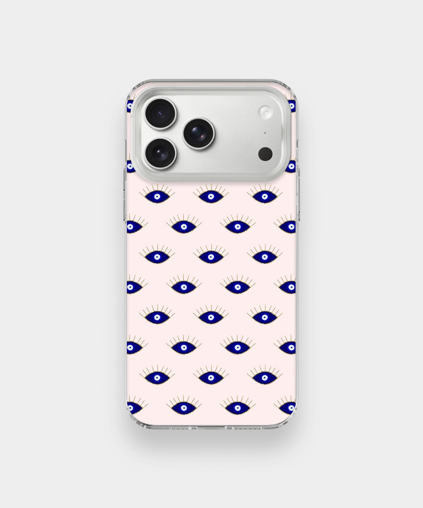 Evil Eye Aesthetic Phone Case – Blue Eye Pattern Minimal Y2K Protective Cover