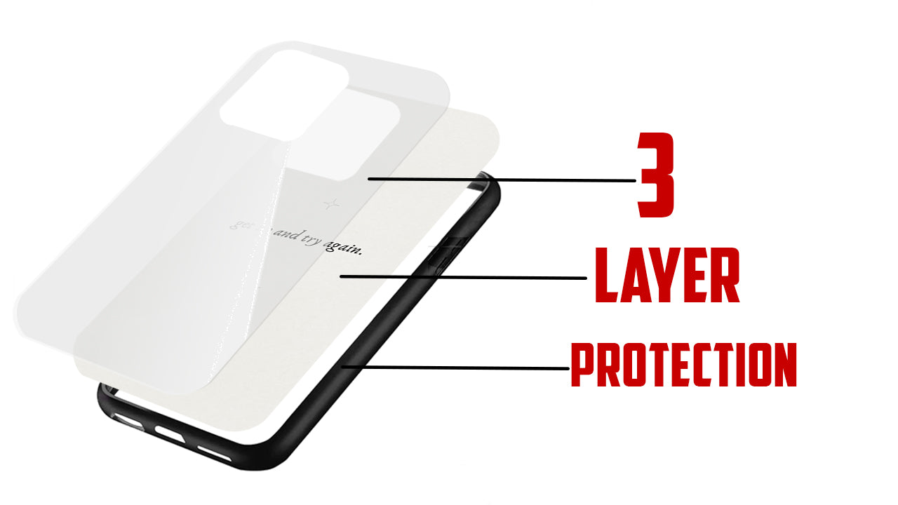 Get Up And Try Again Motivational Phone Case – Resilience & Positivity