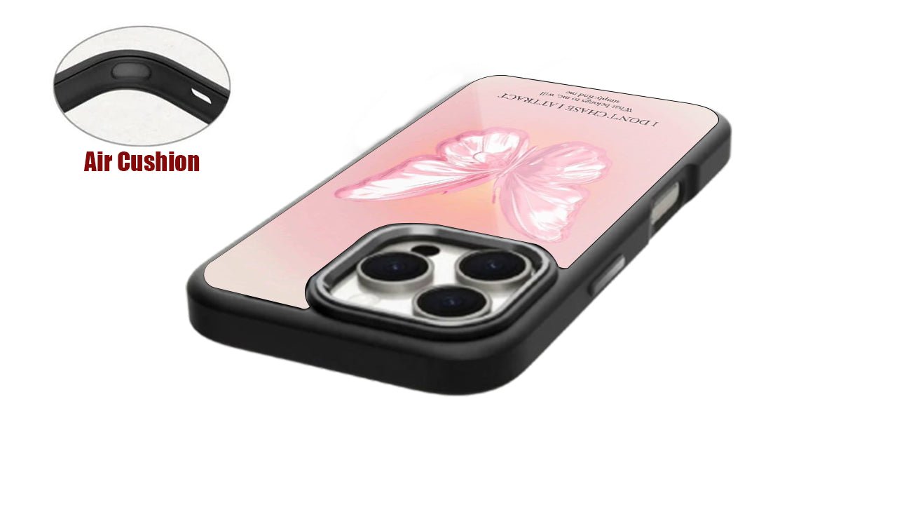 Pink Butterfly Law of Attraction Phone Case – Manifestation Vibes