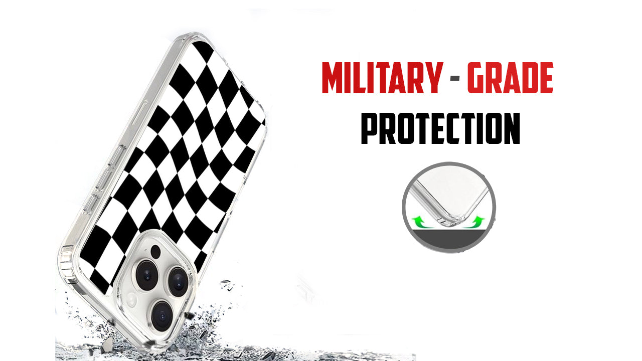 Classic Checkered Flag Phone Case – Race Car Style & Checkerboard Design