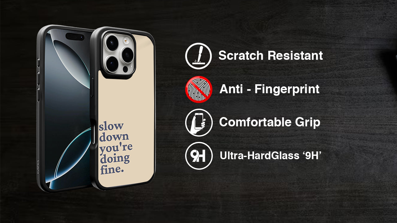 Slow Down You're Doing Fine_Relaxing Phone Case – Calm & Comfort