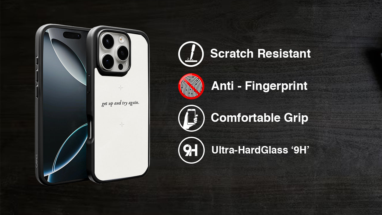 Get Up And Try Again Motivational Phone Case – Resilience & Positivity