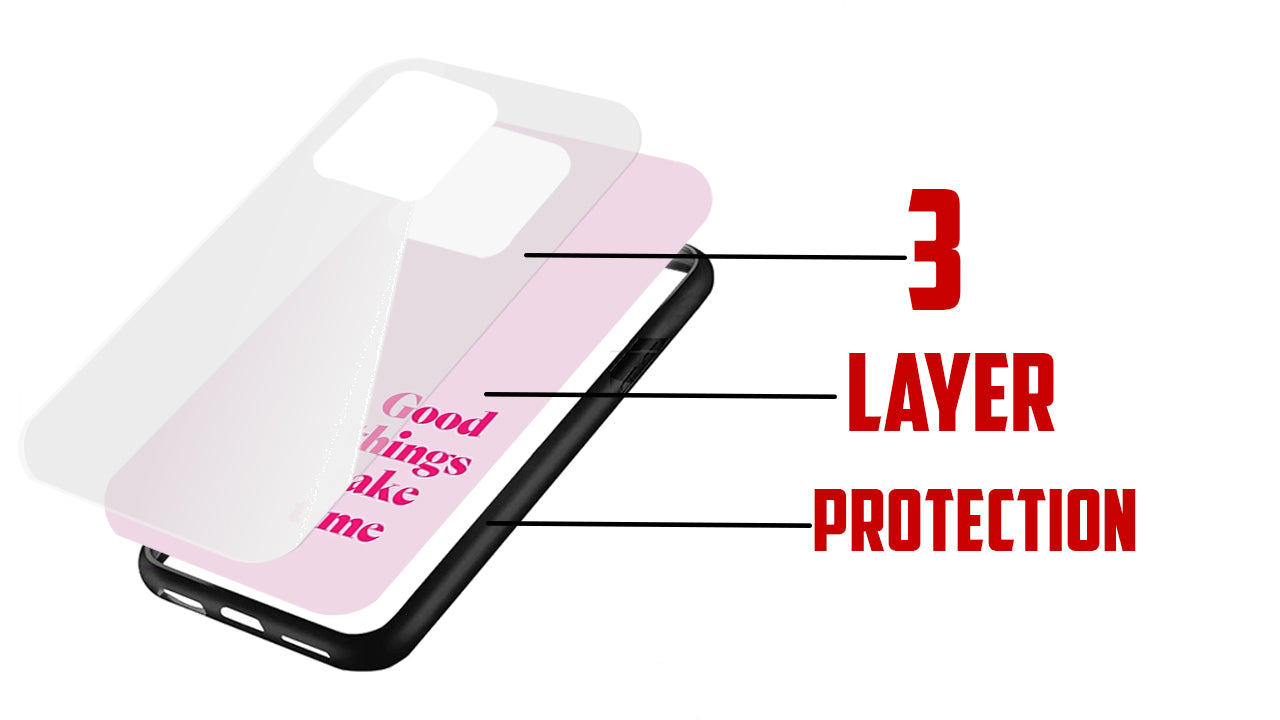 Good Things Take Time_Aesthetic Quote Phone Case – Pink Positive Vibes