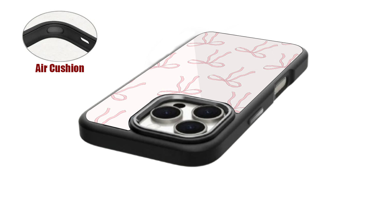 Pastel Pink Bow Phone Case – Coquette Y2K Aesthetic Design