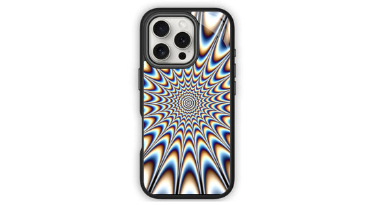 Hypnotic Optical Illusion Phone Case – Vibrant Psychedelic Art Design
