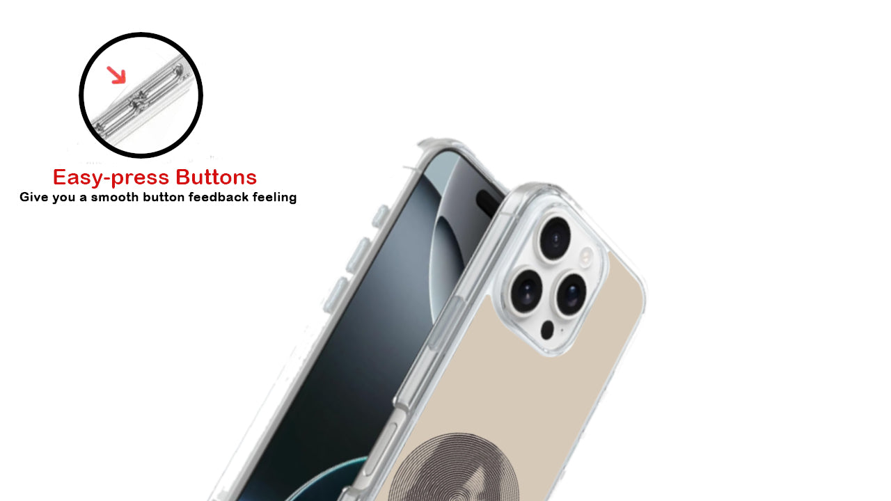 Moody Optical Illusion Phone Case – Minimal Beige Portrait Art