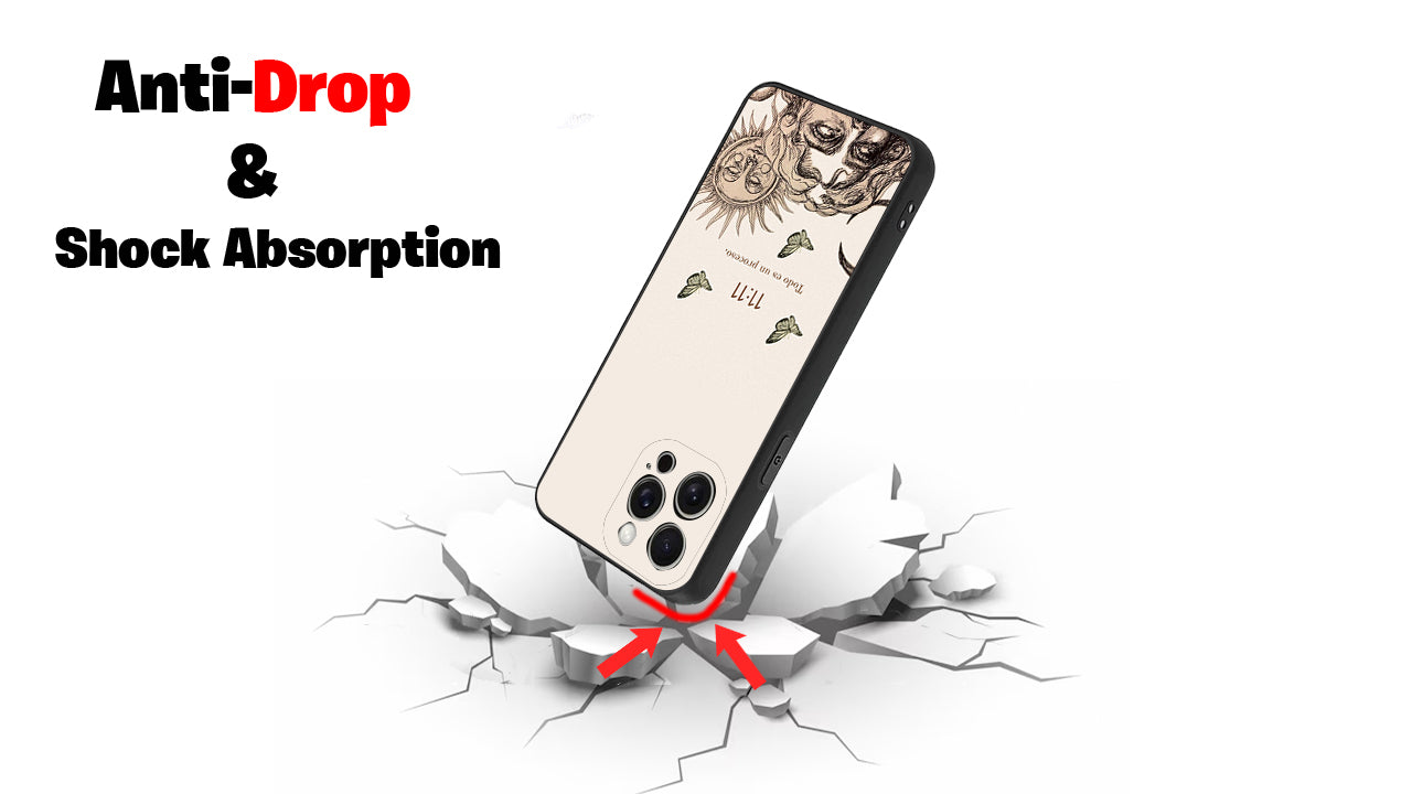 11:11 Celestial Aesthetic Phone Case – Butterfly & Affirmation Art