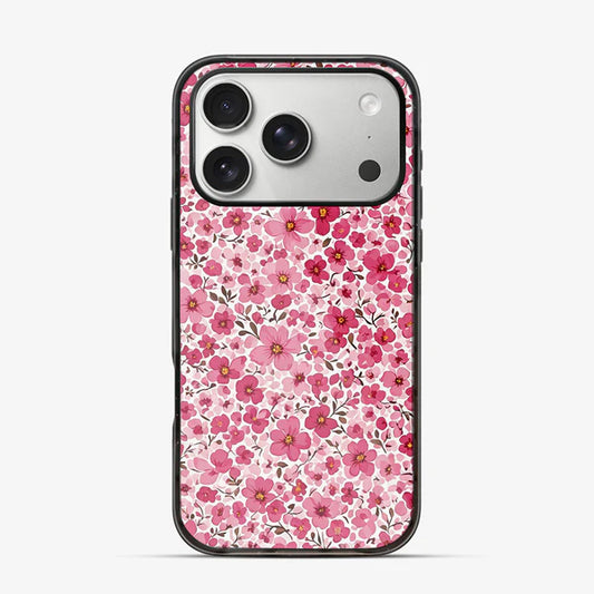 Pink Floral Coquette Aesthetic Phone Case – Cute Cottagecore Flower Design