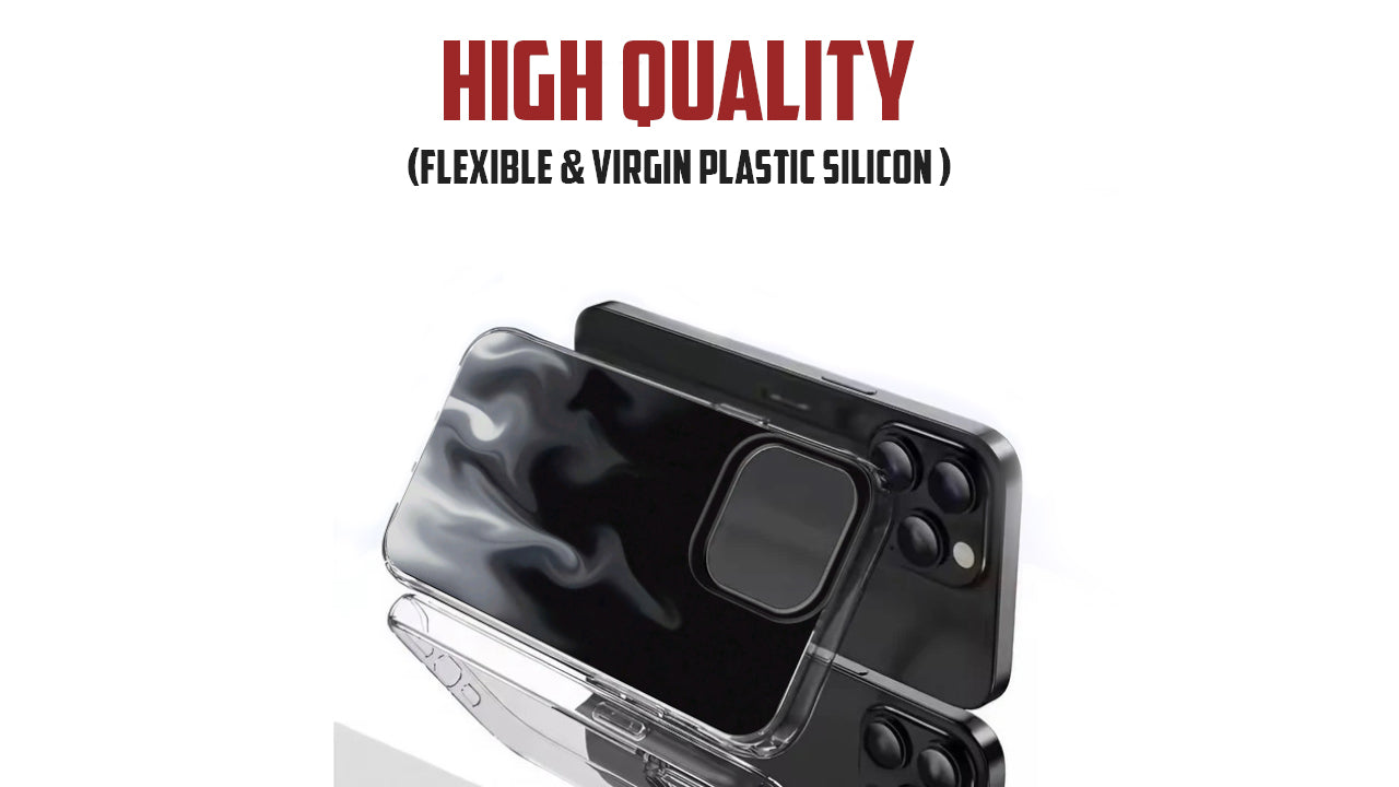 Smoky Black & White Aesthetic Case – Gradient Flame Design