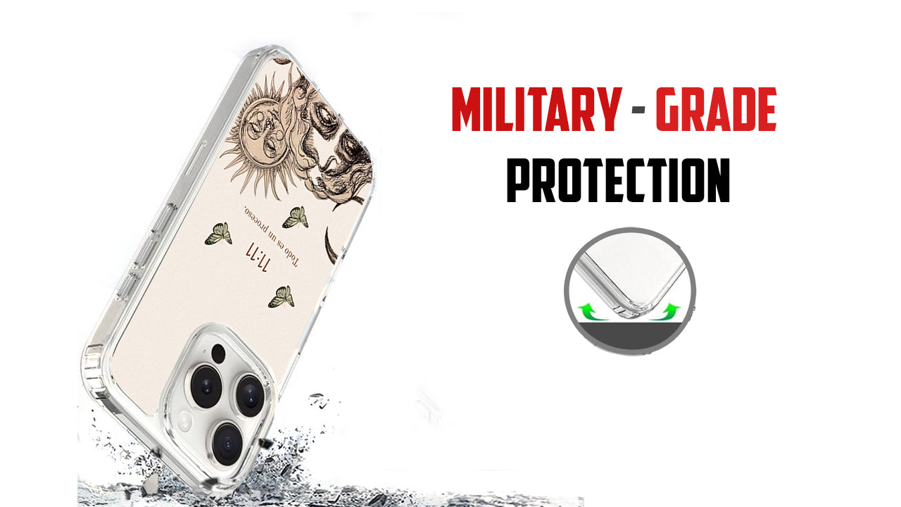 11:11 Celestial Aesthetic Phone Case – Butterfly & Affirmation Art