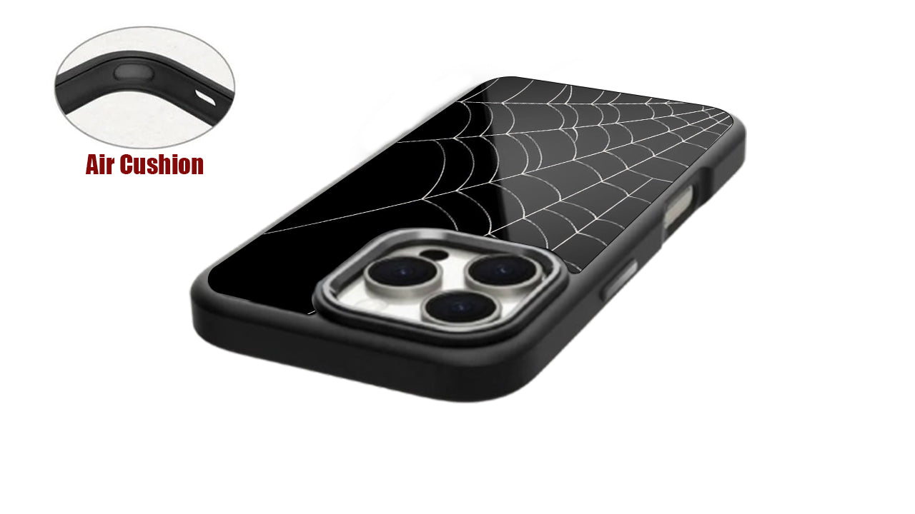 Spooky Spider Web Phone Case – Gothic Halloween Aesthetic Design