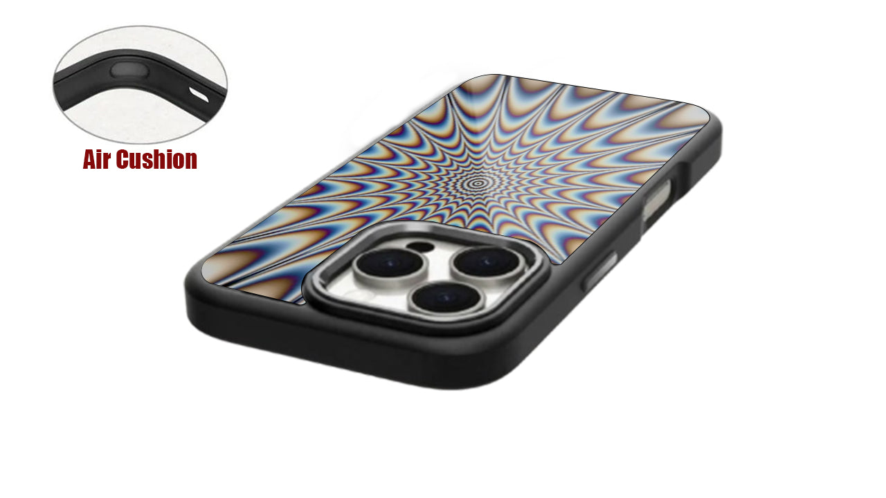 Hypnotic Optical Illusion Phone Case – Vibrant Psychedelic Art Design