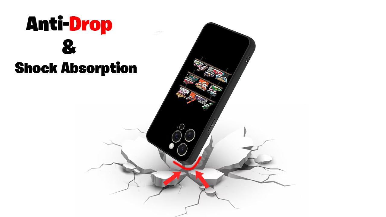 Minimal Sneaker Rack Phone Case – Streetwear Hype Shoe Display