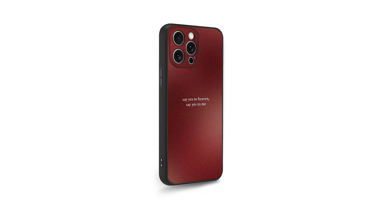 Say Yes to Heaven yrical Phone Case – Aesthetic & Music Inspired
