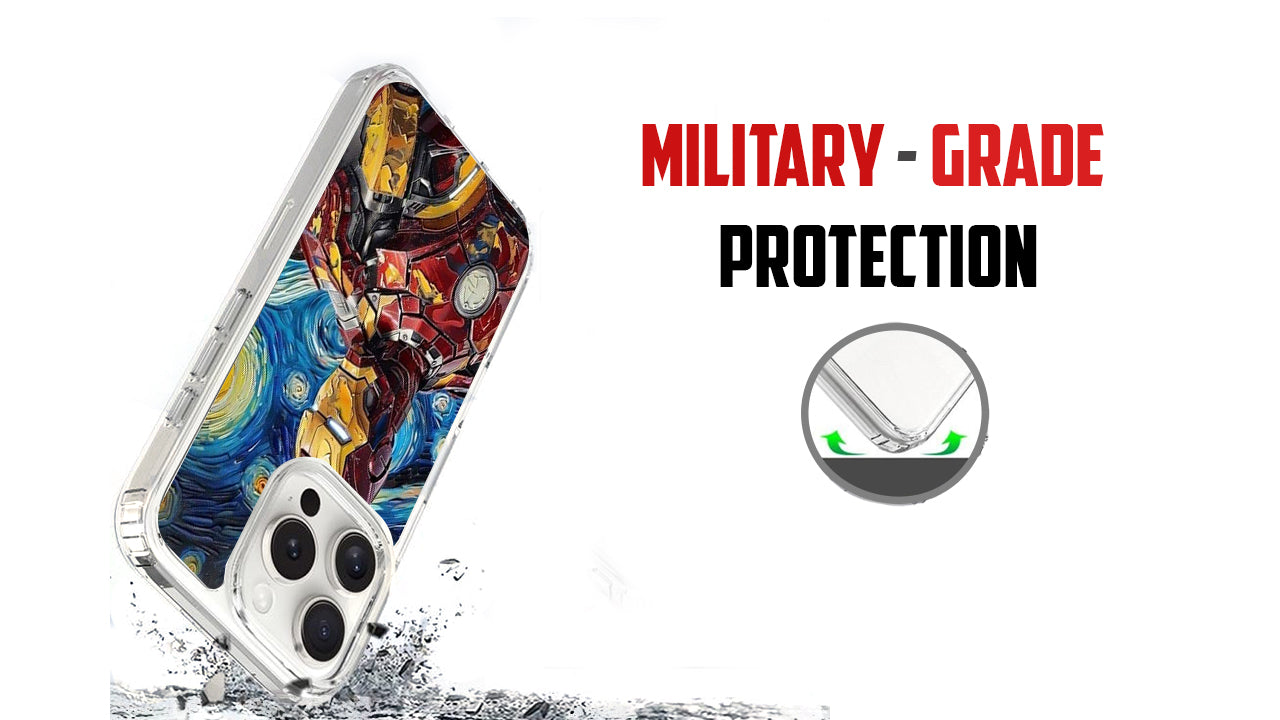 Iron Man Starry Night Phone Case – Marvel Superhero Art