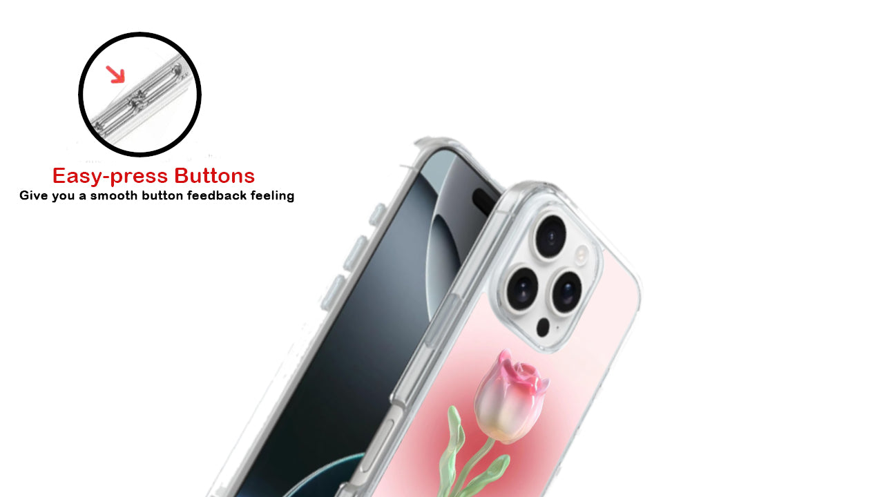 3D Tulip Phone Case – Positive Vibes & Floral Aesthetic