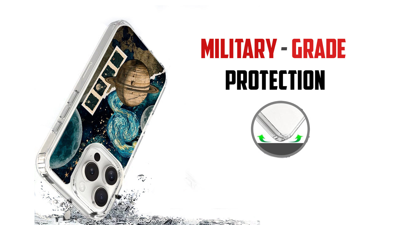 Galactic Voyager Celestial Phone Case – Cosmic Planet & Starry Night Art