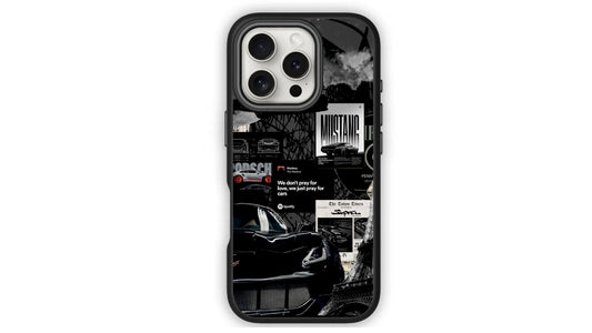 Vintage Car Enthusiast Phone Case – Mustang Supra Racing Collage