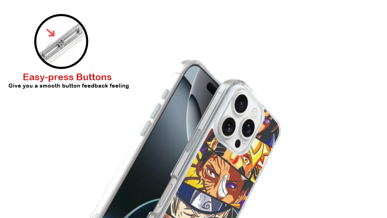 Shinobi Trio Anime Phone Case – Bold Split Panel Ninja Design