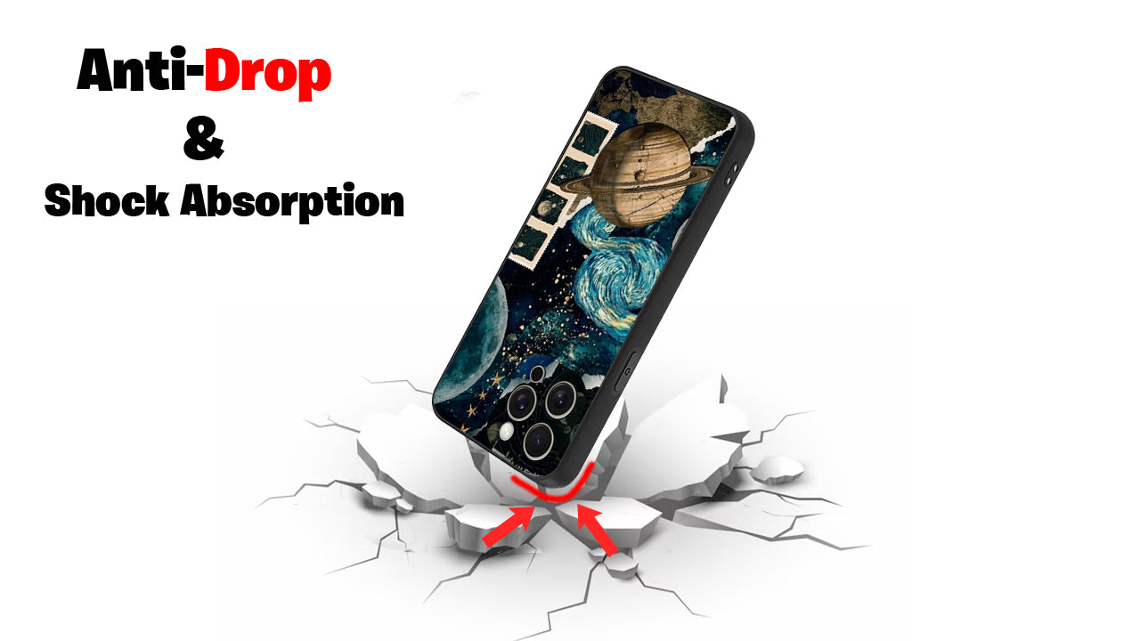 Galactic Voyager Celestial Phone Case – Cosmic Planet & Starry Night Art