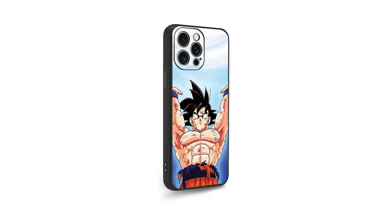 Goku Spirit Bomb Anime Phone Case – Dragon Ball Z Power Up Design