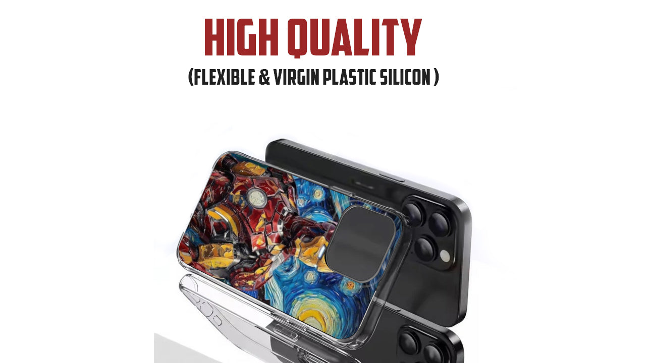 Iron Man Starry Night Phone Case – Marvel Superhero Art
