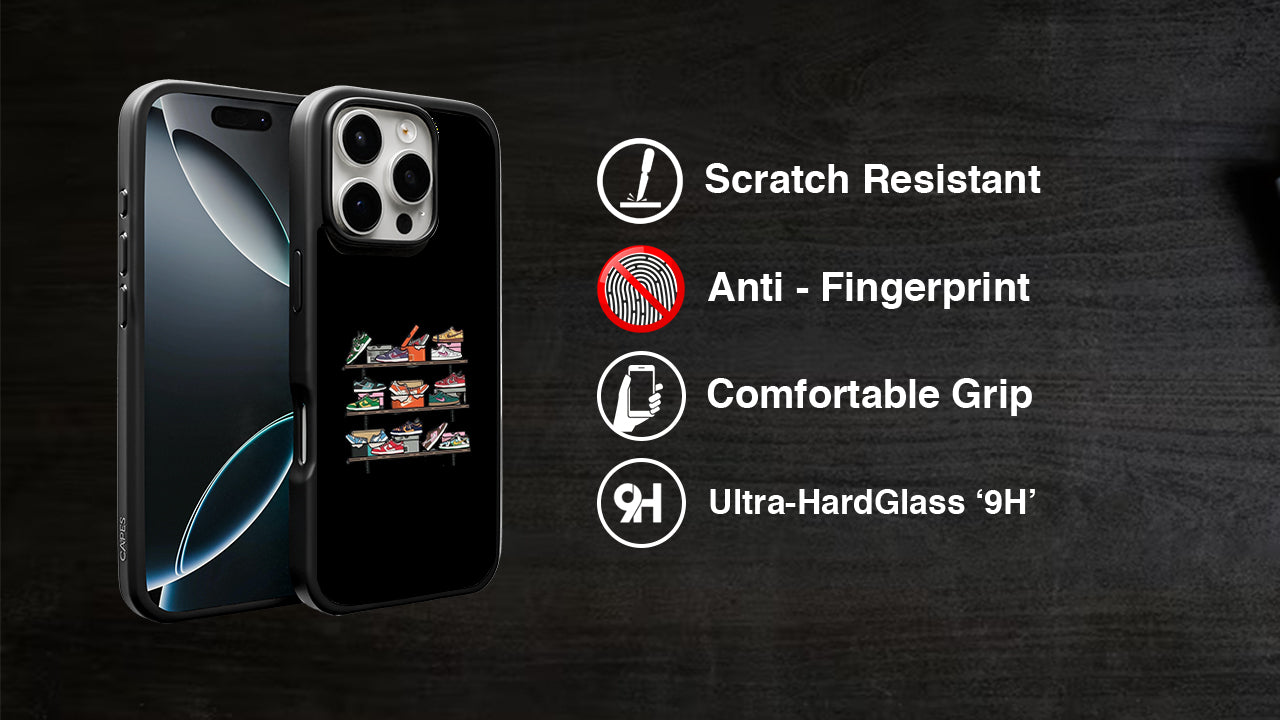 Minimal Sneaker Rack Phone Case – Streetwear Hype Shoe Display