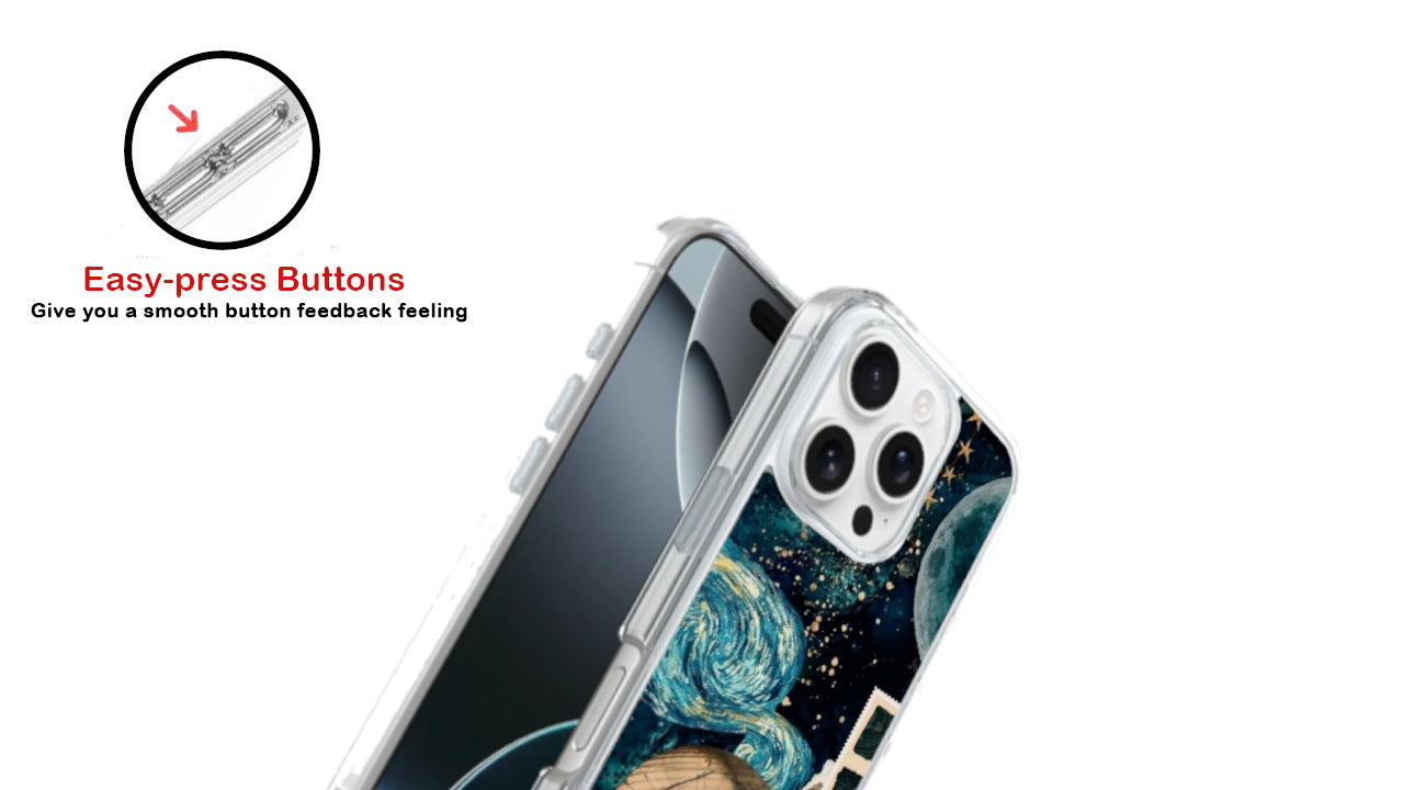 Galactic Voyager Celestial Phone Case – Cosmic Planet & Starry Night Art