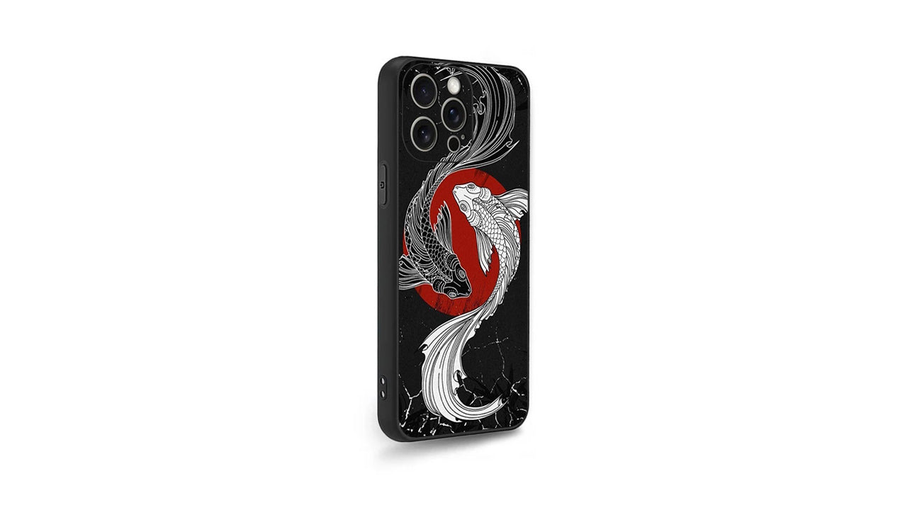Yin Yang Koi Fish Art Phone Case – Aesthetic Japanese Design