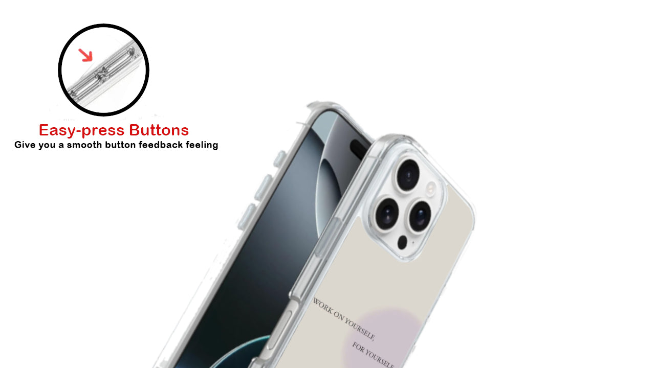Work On Yourself Motivational Quote Phone Case-Minimalist Aesthetic
